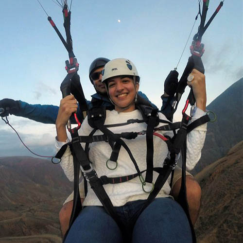 Volando Parapente en Tierra Negra, Mérida