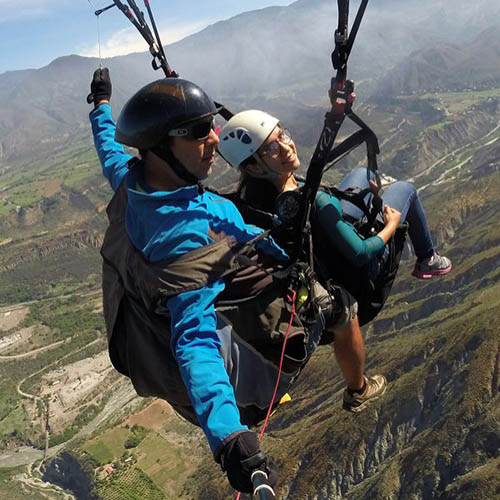 Volando Parapente en Tierra Negra, Mérida