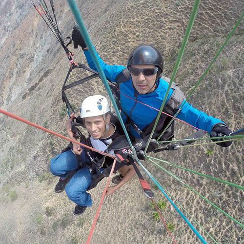 Volando Parapente en Tierra Negra, Mérida